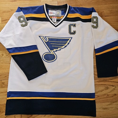 Vintage #99 Wayne Gretzky Captain St. Louis Blues CCM Jersey Size 56 Hockey NHL - Picture 3 of 13