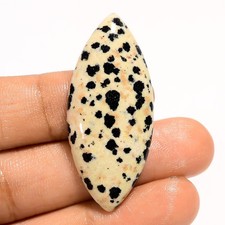Natural Dalmatian Jasper Marquise Shape Cabochon Loose Gemstone 31 Ct 42X18X5 mm