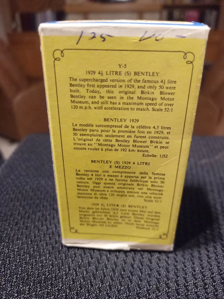 EXCELLENT! VERY RARE! 1962 Matchbox Models of Yesteryear Apple Green Y-5 Bentley - Image 4 of 4