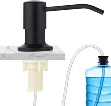 YuChiSX Black Countertop Soap Dispenser, Kitchen Sink Lotion Dispenser