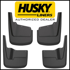 Husky Front & Rear Mud Flaps Splash Guards 2020-2026 GMC Sierra 2500 3500 HD SRW