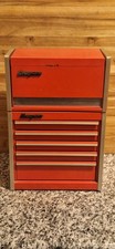 Vintage Snap-On Micro Roll Cab Bottom & Top Chest Set Mini Tool Box Red