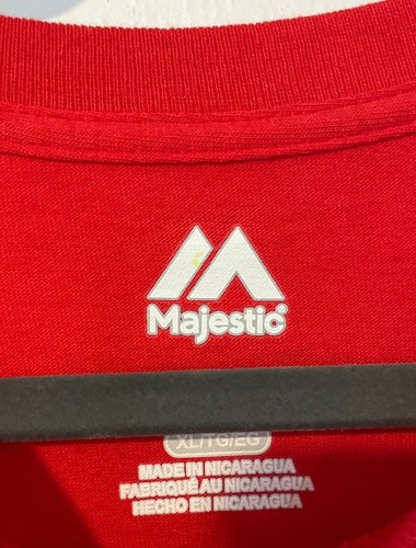 Texas Rangers Logo MLB Red SS Tshirt Men’s XL Genuine Merch Majestic NWT - Picture 5 of 6