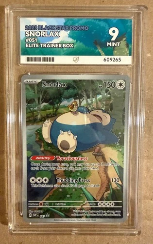 2023 Snorlax Black Star Promo 051 Elite Trainer Box ACE 9 VGC POKÉMON CARD