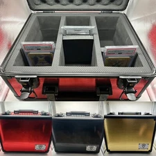 Slab case Large Case Toploader PSA/BGS/SGC Graded Card Storage W/ Locks 3 Row