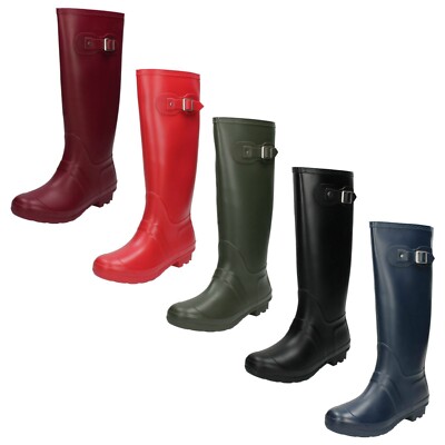 Damen Spot On Gummistiefel X1R166