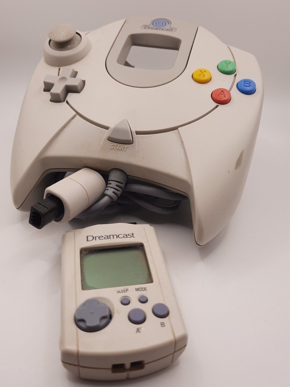 SEGA Dreamcast - Manette / Controller + Visual Memory Unit VMU - Memory Card