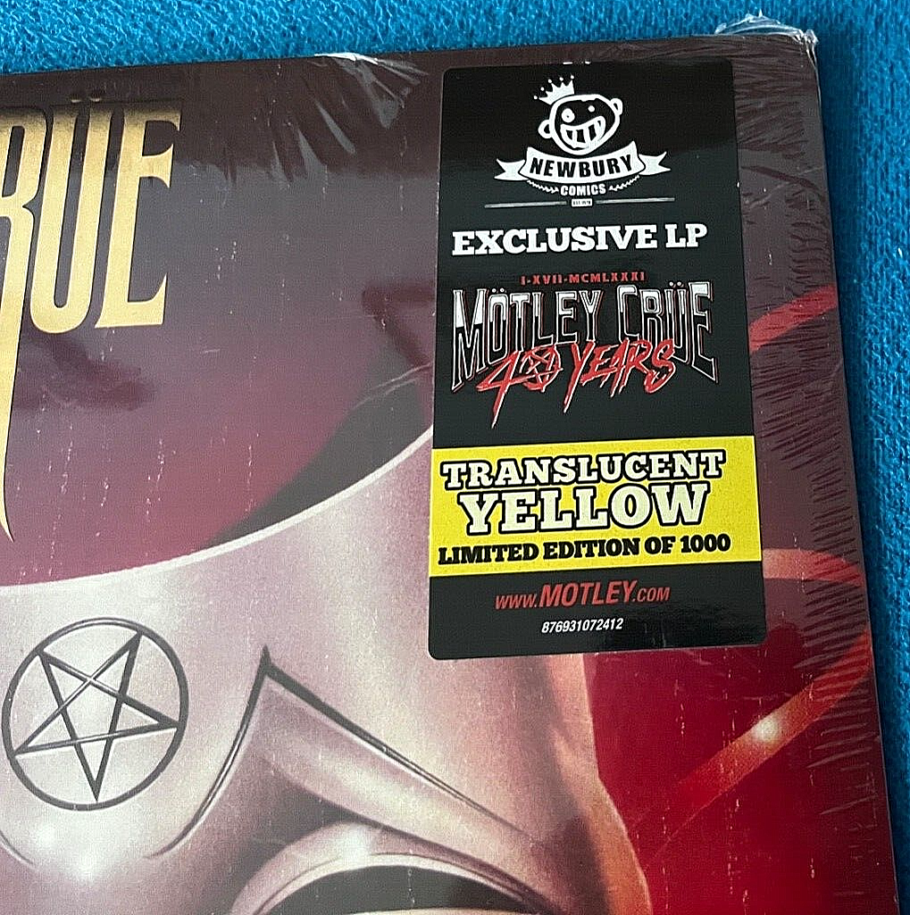 Motley Crue Theatre of Pain Ltd Edition YELLOW Vinyl Limited LP 1