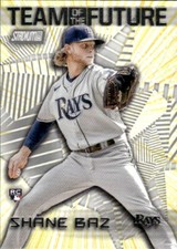 2022 Stadium Club #TOF-19 Shane Baz Team of the Future Tampa Bay Rays Baseball