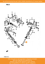 SUZUKI Valve, Intake (od:26), 12911-38200 OEM