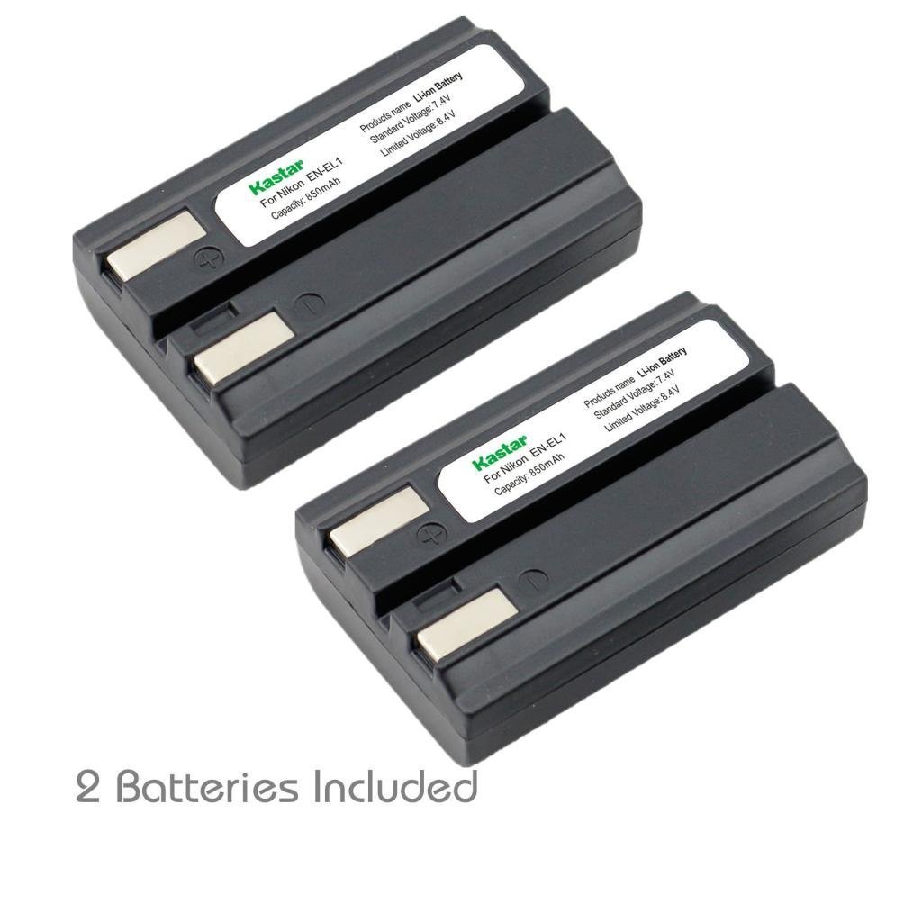 2x Kastar Battery for Nikon EN-EL1 Cooipix 4800 5400 5700