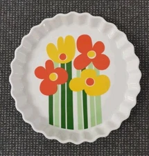 🔶️RARE RETRO FIGGJO ANNE MARIE ANNEMARIE PIE PLATE DANISH MODERN MCM DANSK
