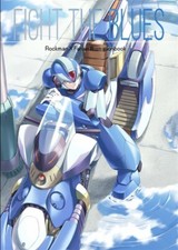 Libro de arte Doujinshi FIGHT THE BLUES ROCKMAN MEGAMAN 2 A4/32P A5/24P FUJINO YUUKI