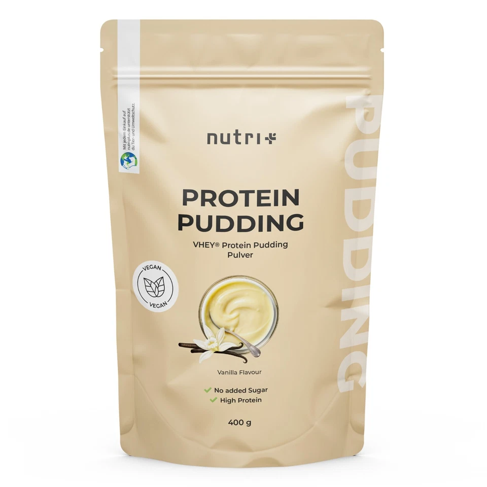 High Protein Pudding - Schokolade Vanille Pistazie vegan - Eiweiß Dessert Pulver