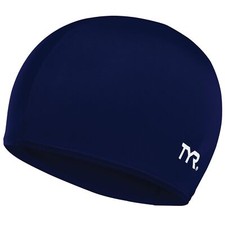 TYR Unisex Navy Swim Cap UPF 50 Technology Reduces Drag for Recreational Swim...