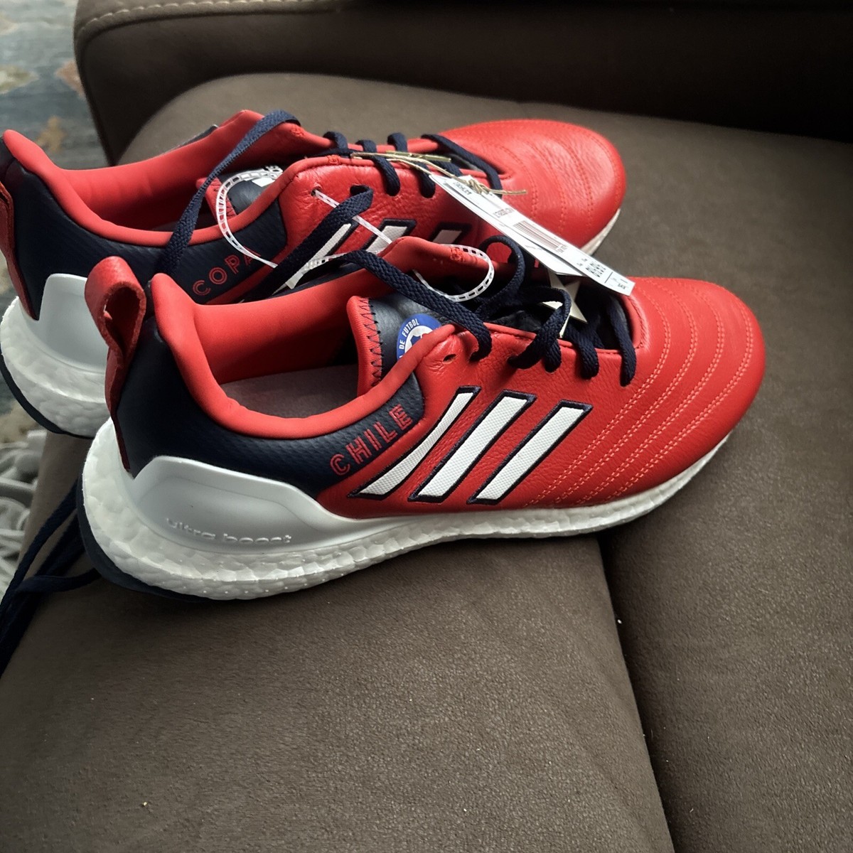 New Adidas Ultraboost COPA Chile World Cup Red White Blue Mens Sz  Sneakers