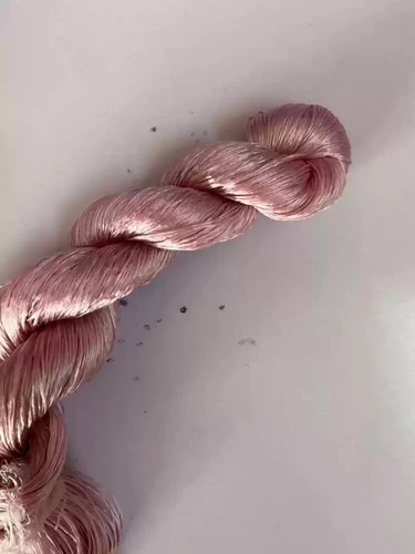 100%mulberry silk hand-dyed wrapping velvet flower Twistless nosplit silk thread - Picture 6 of 8