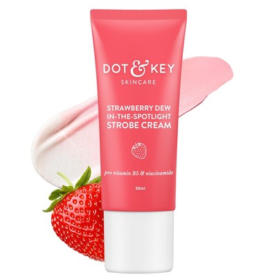 DOT & KEY Strawberry Dew Strobe Cream For Face Skin Radiance Cream | 30ml