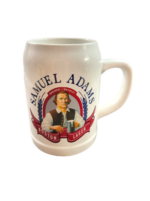 Samuel Adams Boston Lager Ceramic Beer Mug 5.5'' Jim Koch