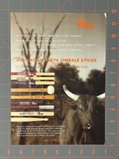 2000 Vintage Vic Firth Timbale Sticks Alex Acuna Sheila E. Print Ad K2