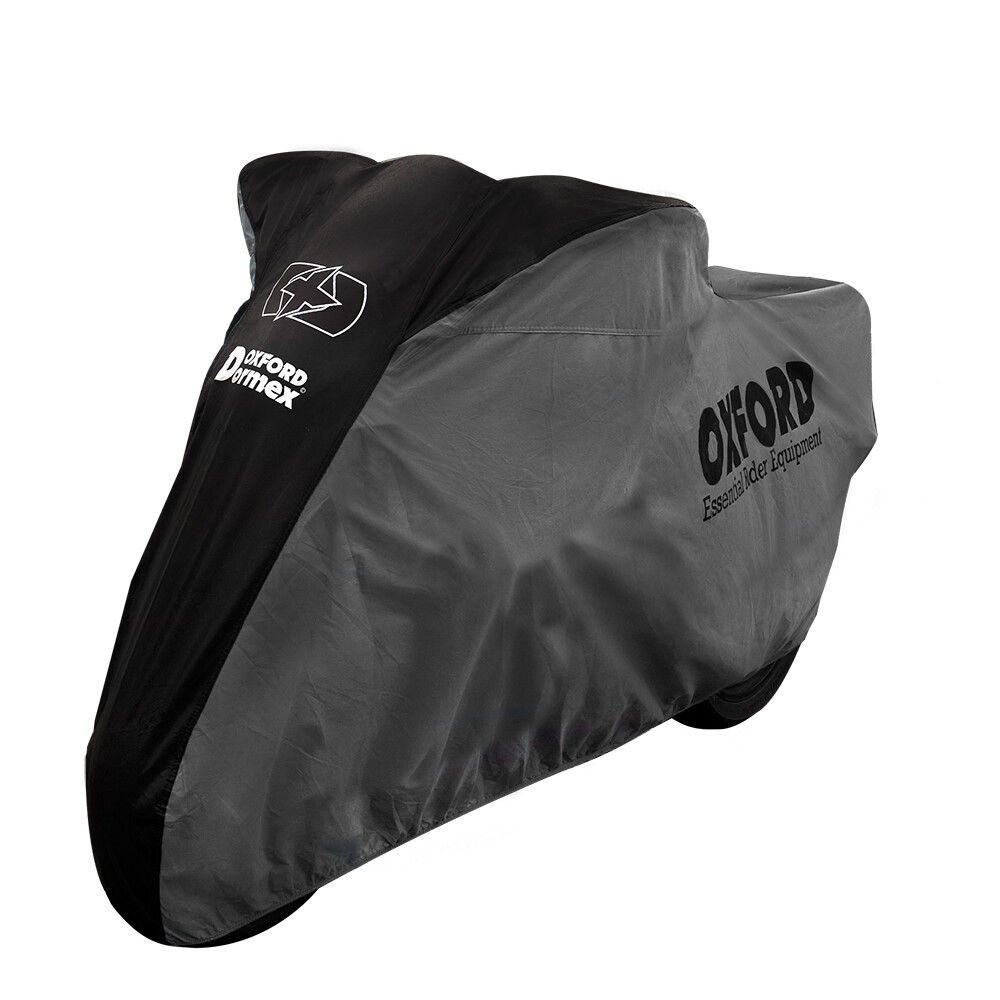 Housse moto intérieur Dormex S noire et grise pour garage
