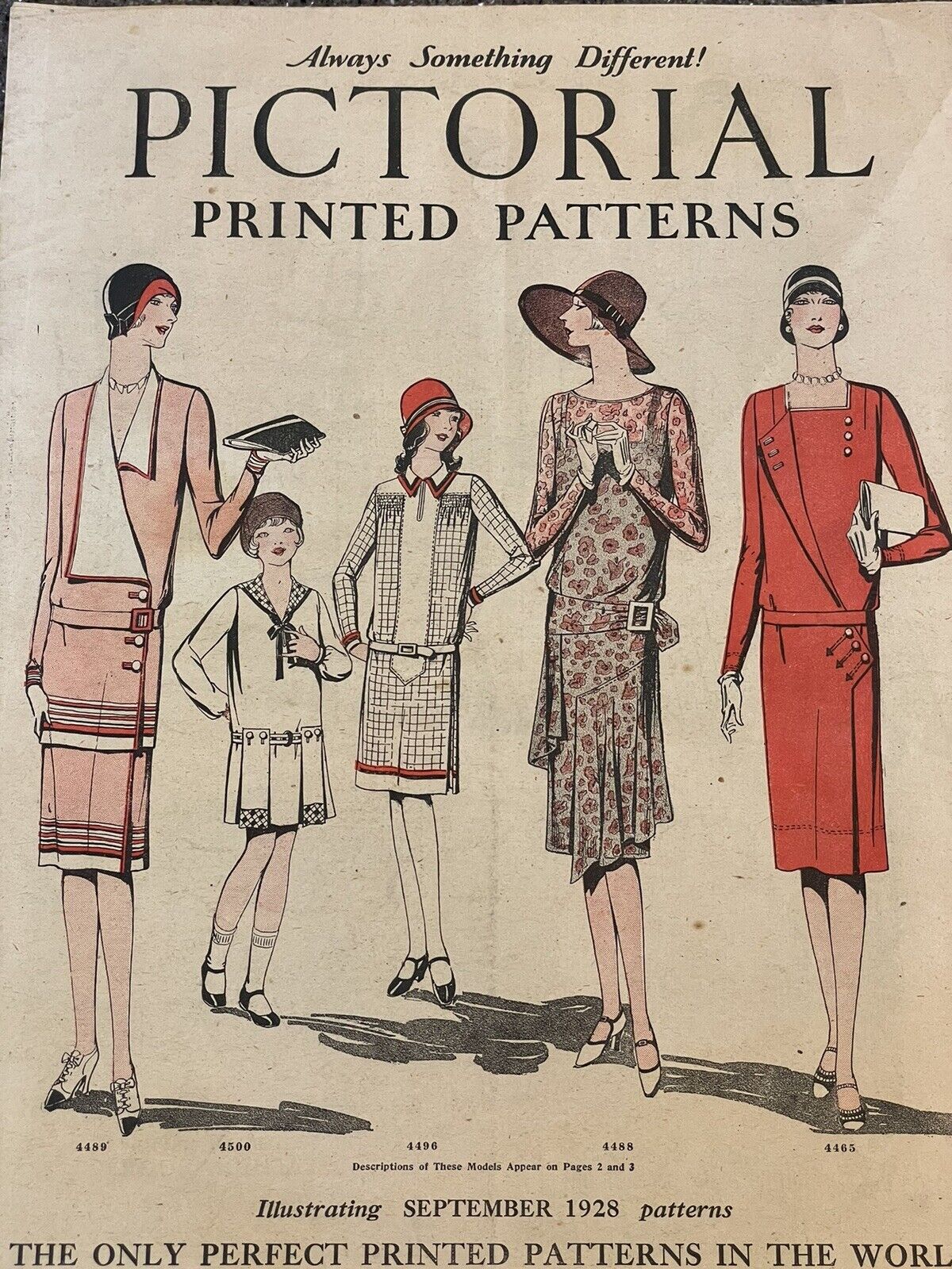 Vintage Pictorial Printed Patterns Booklet September 1928 Fashion