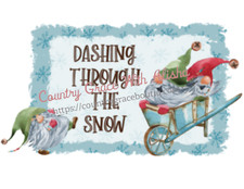 Sublimation Print Gnome Christmas Ready to Press Heat Transfer