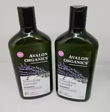 Avalon Organics Nourishing Lavender Shampoo 11 Fl. oz (LOT OF 2)