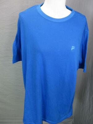 FILA Size L Mens Royal Blue Athletic Short Sleeve Sportswear T