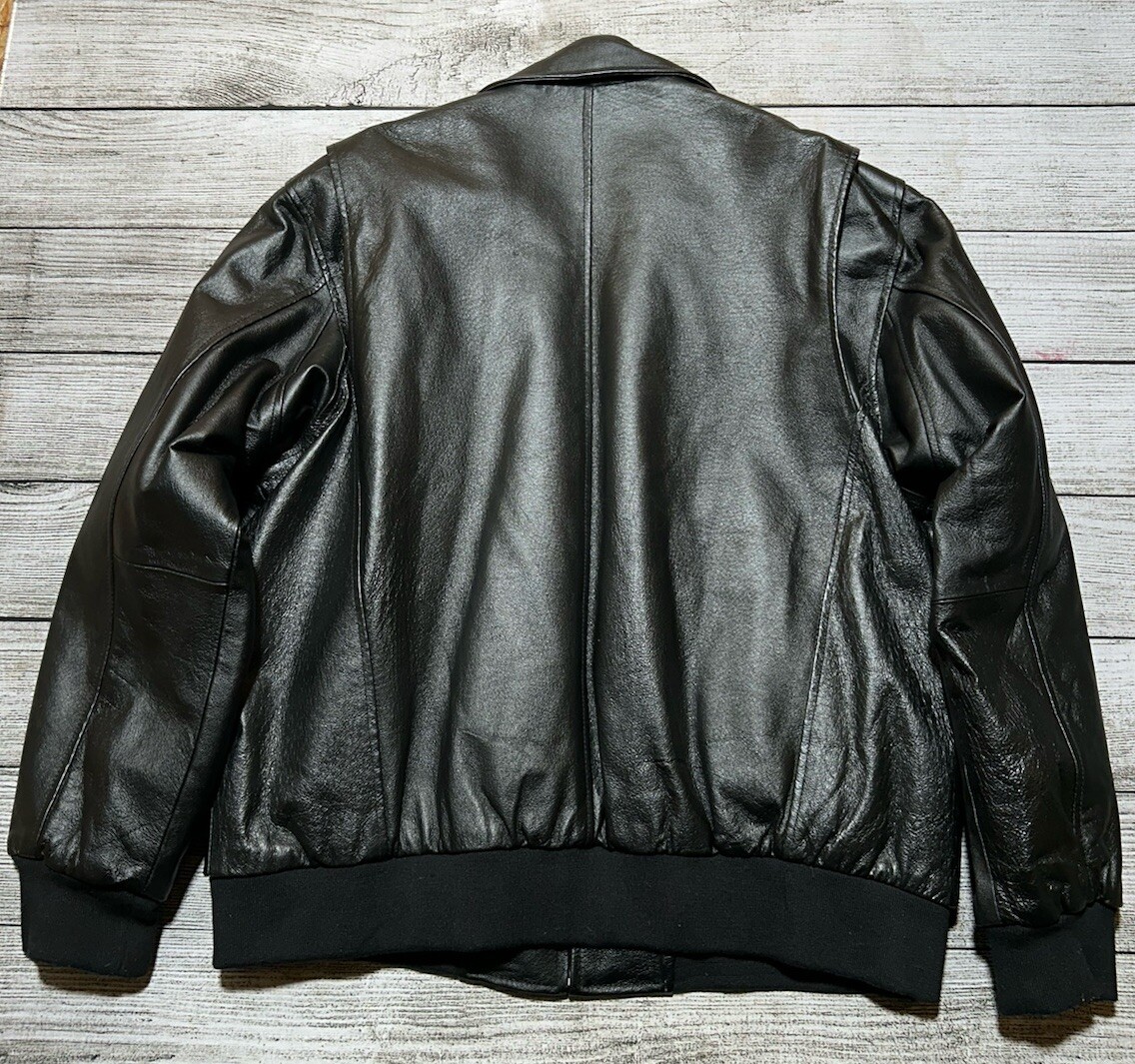 【年内限定値下】OAF POCKET DETAIL LEATHER BOMBER 年内限定値下】OAF POCKET DETAIL LEATHER BOMBER oversize