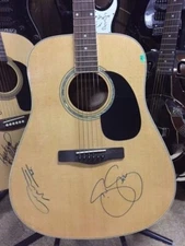 Stephen Stills and Graham Nash ~ Hand-Signed Guitar ~ C.O.A