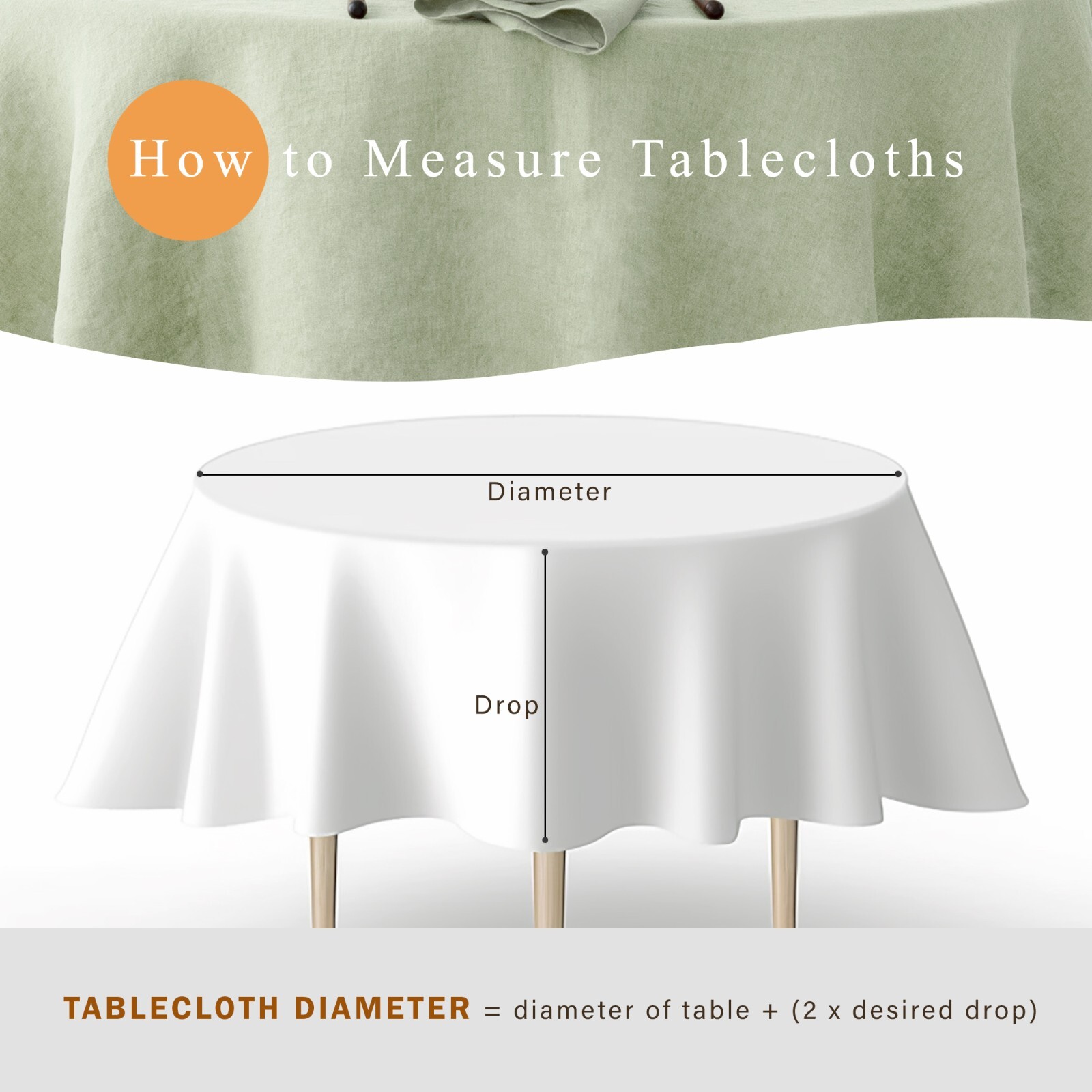 Linen Round Tablecloth 65 Inch Dia European Flax Durable Stonewashed Table Cover