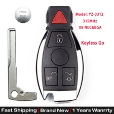 4-button Smart Key Keyless Go For Mercedes Benz 1997-2014 Iyz-3312 Nec Bga