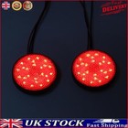 ❥ 2x Round LED Motorcycle Tail Lights Brake Stop Turn Signal Lamps Rear Reflecto