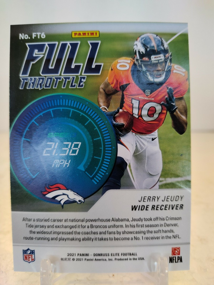 JERRY JEUDY Full Throttle 2021 Panini Elite Football GREEN