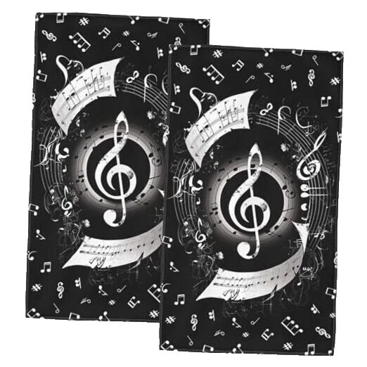 Juegos de toalla de baño de la música