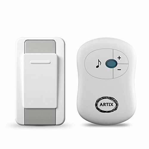 Artix Wireless Doorbell Waterproof, Operates at 100 Meters, 