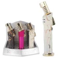 Scorch Torch Pencil Single Flame Butane Refillable Torch Lighter .