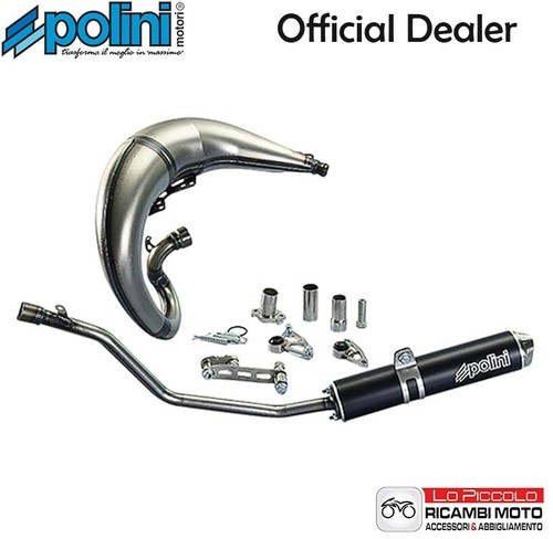 200.0411 MARMITTA SCARICO POLINI FOR RACE YAMAHA DT 50 R MINARELLI AM6 - 第 1/5 張圖片
