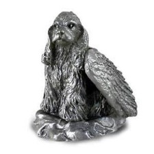 PEWTER Angel COCKER SPANIEL Dog Ornament Figurine Statue NEW