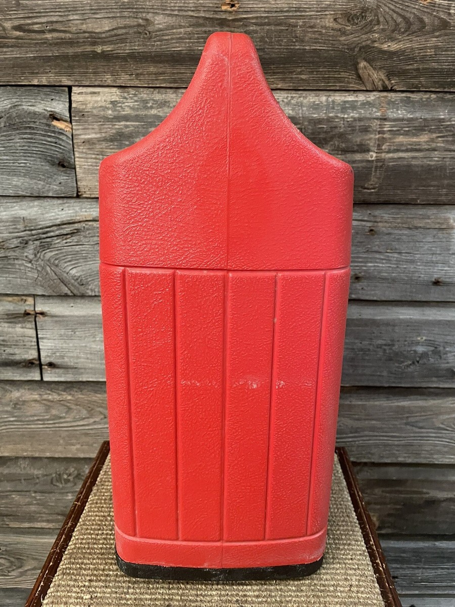 Vintage Coleman Lantern Portable Case Red Plastic Wichita