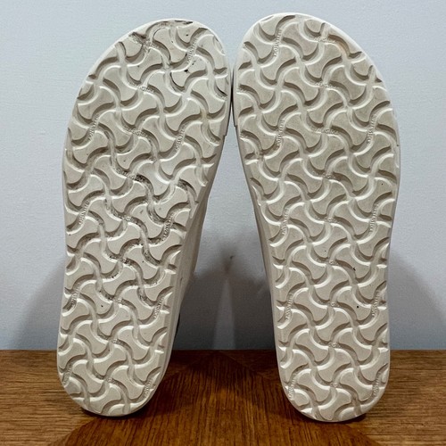 Scarpa Birkenstock curva bassa decon donna 9 stretta avorio tortora pelle scamosciata pizzo - Foto 11 di 13