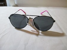 Best Value Aviator Sunglasses Black/Pink 100 UVA/UVB New, With Tags