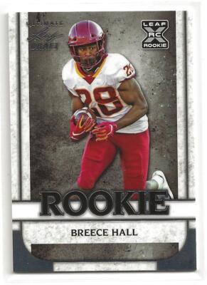 2022 Leaf Ultimate Rookie Breece Hall Silver Base - Online Exclusive SP