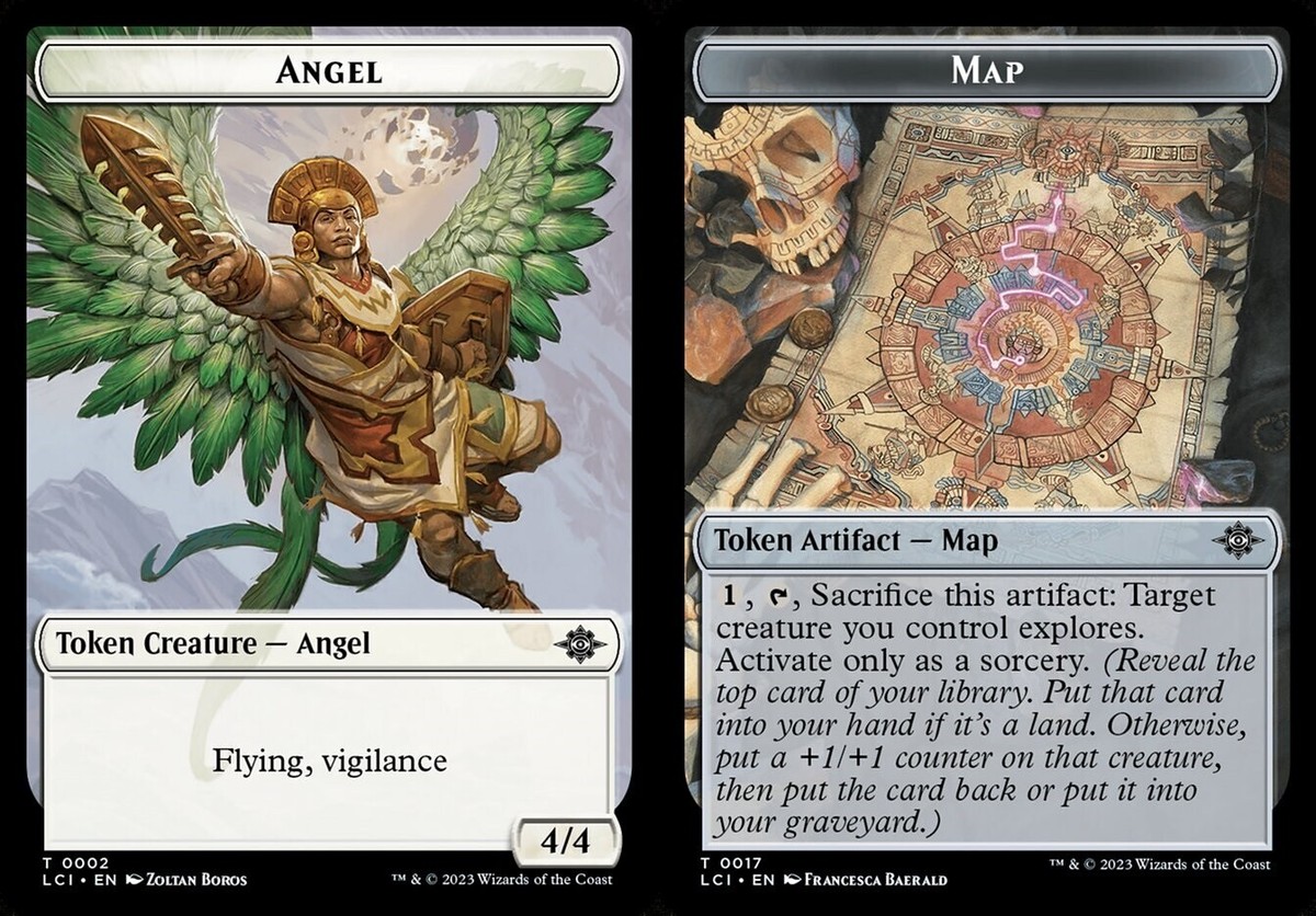 MTG Lost Caverns of Ixalan *FOIL* TOKEN Angel #0002 Map #0017 | eBay MTG Lost Caverns of Ixalan *FOIL* TOKEN Angel #0002 Map #0017 | eBay