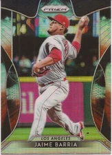 2019 PRIZM COSMIC HAZE REFRACTOR # 41 - JAIME BARRIA - LOS ANGELES ANGELS