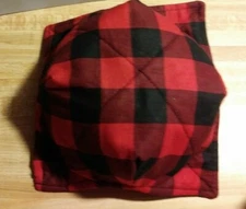 Microwave Bowl Holder Buffalo Plaid Red and Black Cozy/Koozie  Potholder Cover