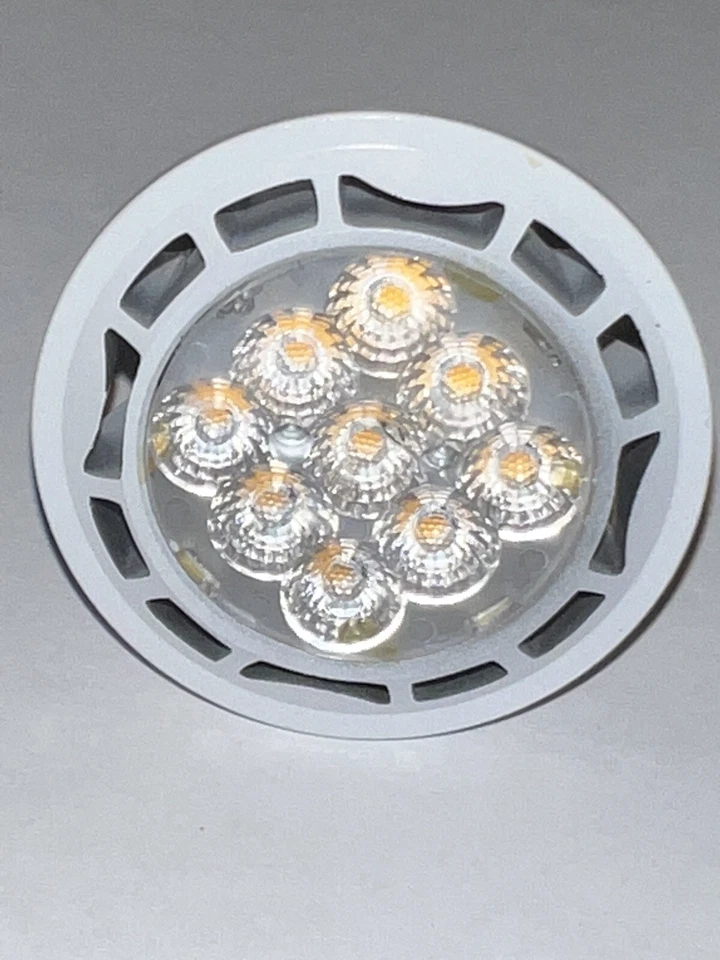 7W - 120V MR16 GU10 Base 3000K Dimmable LED Soft White Light Bulb (8 Pack) - Image 3 of 4