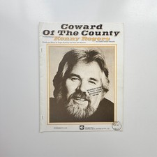 1980s Coward of the County Kenny Rogers Sheet Music Vintage Australian Intersong