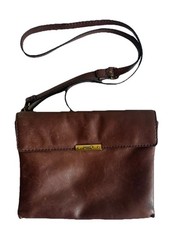 Fossil Issue No. 1954 Brown Leather Crossbody Purse Bag